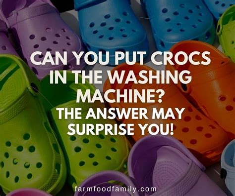 can a washing machine wash crocs.